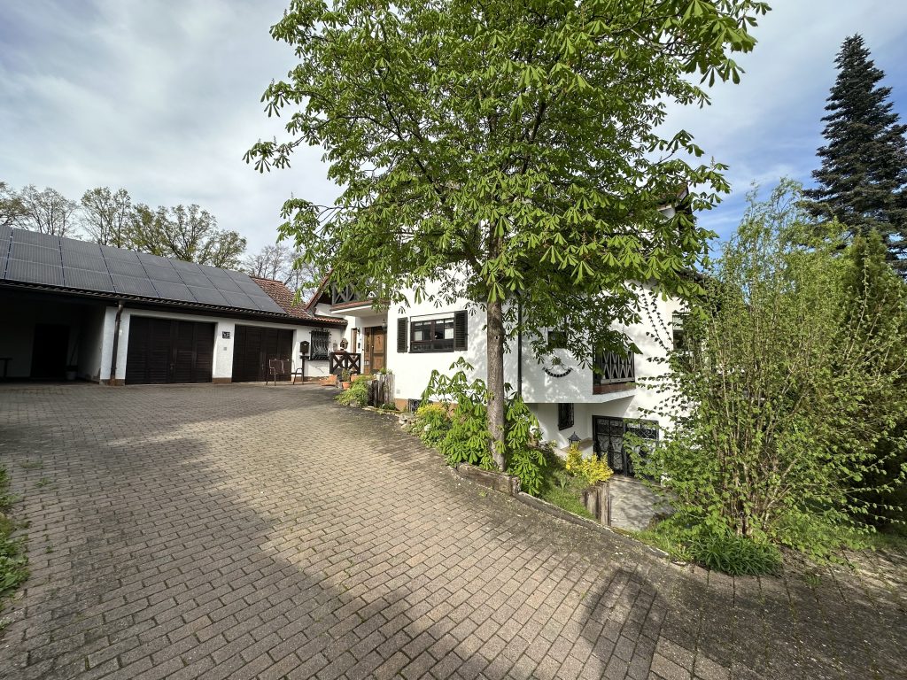 Zufahrt und Eingangsbereich des Grundstücks